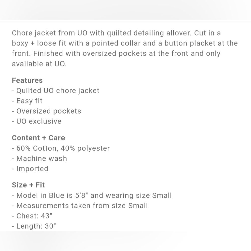NWT button down jacket with pockets - Picture 6 of 7